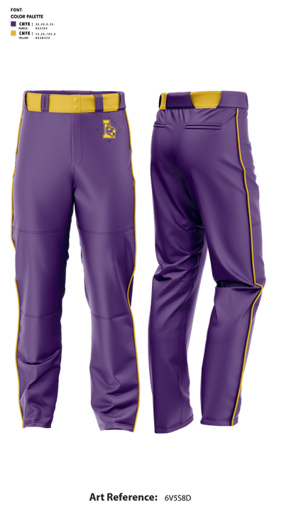 Lynwood High School 52856874 Baseball Pants - 5