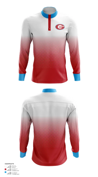 Quarter Zip Jacket, Granger Lancers Football, , Teamtime, Team time, sublimation, custom sports apparel, team uniforms, spirit wear, spiritwear, sports uniforms, custom shirts, team store, custom team store, fundraiser sports, apparel fundraiser
