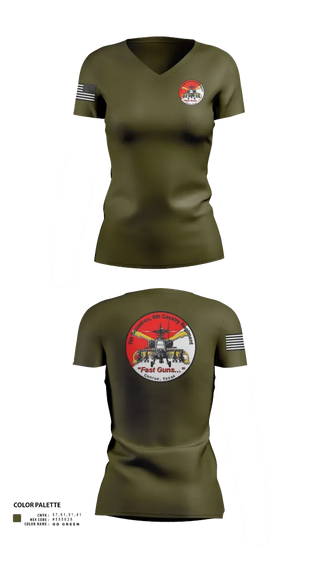 Womens Short Sleeve Vneck Shirt, 7th Squadron, Sixth Cavalry Regiment, , Teamtime, Team time, sublimation, custom sports apparel, team uniforms, spirit wear, spiritwear, sports uniforms, custom shirts, team store, custom team store, fundraiser sports, apparel fundraiser