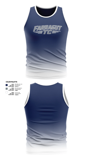 Mens Track Singlet, Farragut Track Club, Track & Field, Teamtime, Team time, sublimation, custom sports apparel, team uniforms, spirit wear, spiritwear, sports uniforms, custom shirts, team store, custom team store, fundraiser sports, apparel fundraiser