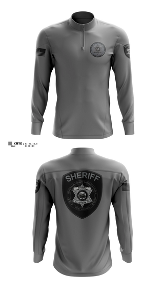 Quarter Zip Jacket, Jefferson County Sheriff's Office, Police, Teamtime, Team time, sublimation, custom sports apparel, team uniforms, spirit wear, spiritwear, sports uniforms, custom shirts, team store, custom team store, fundraiser sports, apparel fundraiser