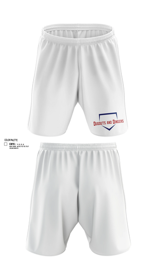 Athletic Shorts With Pockets, Dugouts and Dingers, Baseball, Teamtime, Team time, sublimation, custom sports apparel, team uniforms, spirit wear, spiritwear, sports uniforms, custom shirts, team store, custom team store, fundraiser sports, apparel fundraiser