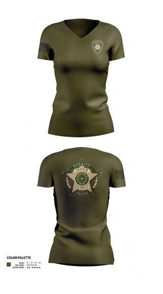 Womens Short Sleeve Vneck Shirt, Fannin County Sheriff's Office, Police, Teamtime, Team time, sublimation, custom sports apparel, team uniforms, spirit wear, spiritwear, sports uniforms, custom shirts, team store, custom team store, fundraiser sports, apparel fundraiser