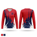 Indians 26073605 Women's Long Sleeve V-neck Shirt - 1