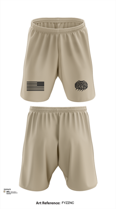 Alligator Alcatraz Athletic Shorts With Pockets - 103