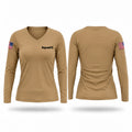Squad D Women's Long Sleeve V-neck Shirt - 1