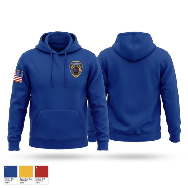 Hoodie, Spottsville Community Fire Department, Fire Department, Teamtime, Team time, sublimation, custom sports apparel, team uniforms, spirit wear, spiritwear, sports uniforms, custom shirts, team store, custom team store, fundraiser sports, apparel fundraiser
