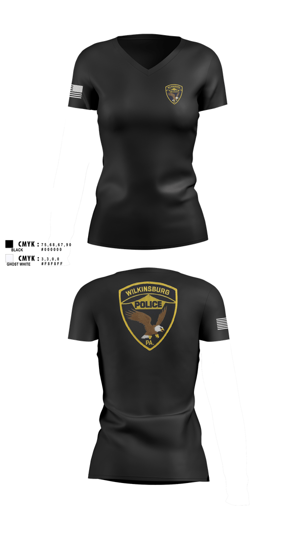 Womens Short Sleeve Vneck Shirt, 18 SFS FLY AWAY SECURITY, Air Force, Teamtime, Team time, sublimation, custom sports apparel, team uniforms, spirit wear, spiritwear, sports uniforms, custom shirts, team store, custom team store, fundraiser sports, apparel fundraiser