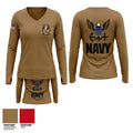 HSM-79 Women's Long Sleeve V-neck Shirt - 1