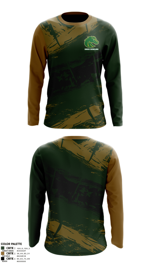 Long Sleeve Performance Shirt, BMHS, Bowling, Teamtime, Team time, sublimation, custom sports apparel, team uniforms, spirit wear, spiritwear, sports uniforms, custom shirts, team store, custom team store, fundraiser sports, apparel fundraiser