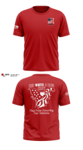Flagpoles Honoring Our Veterans Old School Cotton Feel Shirt - 11
