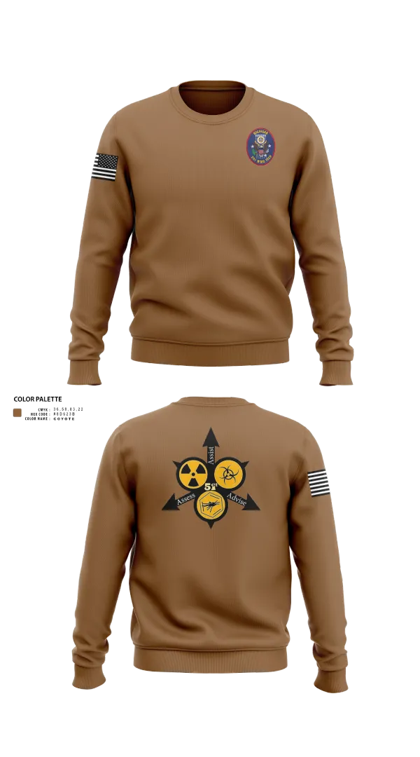 Crew Neck Sweatshirt, , Army, Teamtime, Team time, sublimation, custom sports apparel, team uniforms, spirit wear, spiritwear, sports uniforms, custom shirts, team store, custom team store, fundraiser sports, apparel fundraiser