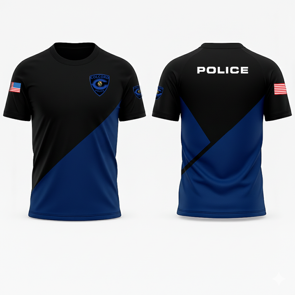 Short Sleeve Performance Shirt, Colcord Police Dept, , Teamtime, Team time, sublimation, custom sports apparel, team uniforms, spirit wear, spiritwear, sports uniforms, custom shirts, team store, custom team store, fundraiser sports, apparel fundraiser