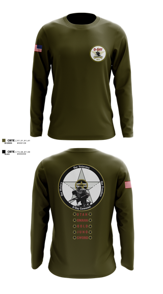 Long Sleeve Performance Shirt, D-Day Ohio, Inc, , Teamtime, Team time, sublimation, custom sports apparel, team uniforms, spirit wear, spiritwear, sports uniforms, custom shirts, team store, custom team store, fundraiser sports, apparel fundraiser