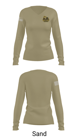 Womens Long Sleeve Vneck Shirt, 252 EngineersWatkins Excavation, , Teamtime, Team time, sublimation, custom sports apparel, team uniforms, spirit wear, spiritwear, sports uniforms, custom shirts, team store, custom team store, fundraiser sports, apparel fundraiser