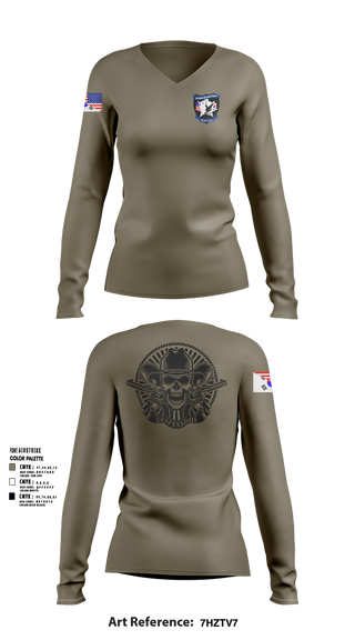 Womens Long Sleeve Vneck Shirt, Desperados, , Teamtime, Team time, sublimation, custom sports apparel, team uniforms, spirit wear, spiritwear, sports uniforms, custom shirts, team store, custom team store, fundraiser sports, apparel fundraiser