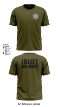 Joliet Police K-9 Unit 79217416 Short Sleeve Performance Shirt - 8