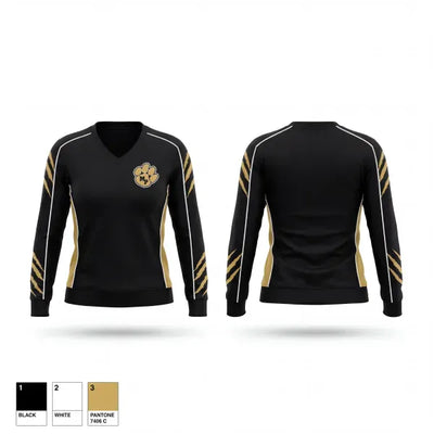 Manassas Park High School 72922139 Women's Long Sleeve V-neck Shirt - 1