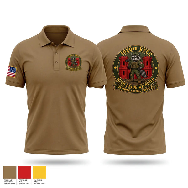 Short Sleeve Performance Polo, 1020th EVCC, Army, Teamtime, Team time, sublimation, custom sports apparel, team uniforms, spirit wear, spiritwear, sports uniforms, custom shirts, team store, custom team store, fundraiser sports, apparel fundraiser