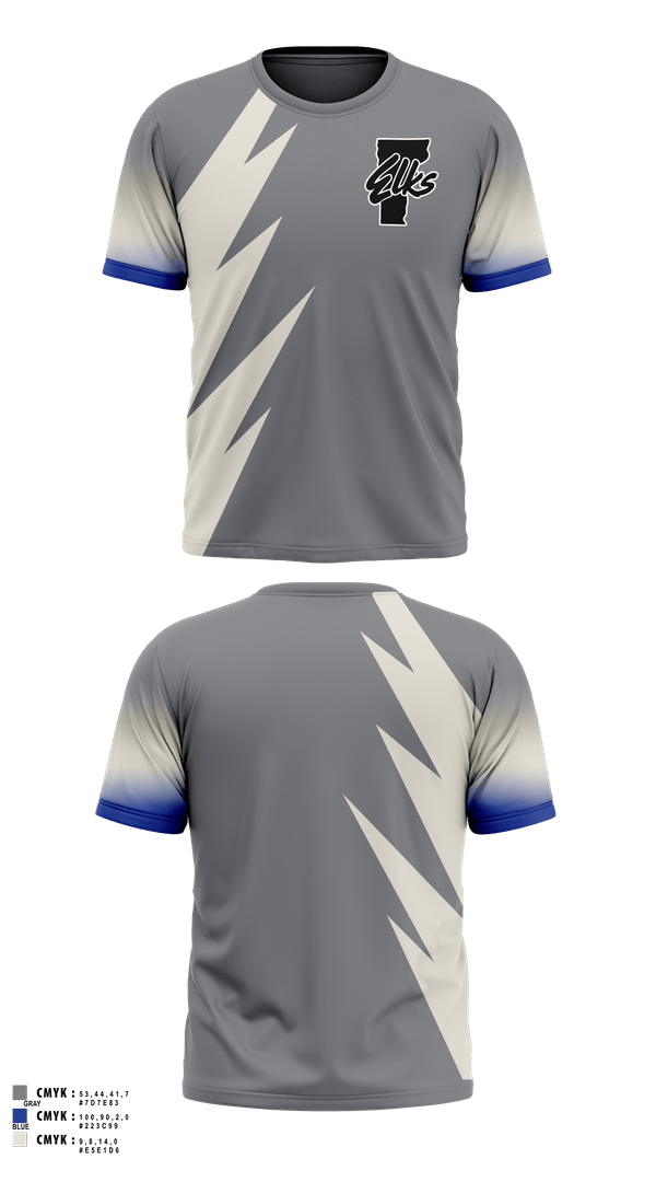 Short Sleeve Performance Shirt, Vermont Elks Association, , Teamtime, Team time, sublimation, custom sports apparel, team uniforms, spirit wear, spiritwear, sports uniforms, custom shirts, team store, custom team store, fundraiser sports, apparel fundraiser