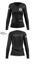 Williamson County K-9 Unit 61975120 Women's Long Sleeve V-neck Shirt - 13