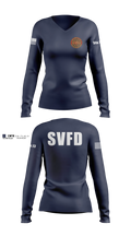 Salineville fire department Women's Long Sleeve V-neck Shirt - 3