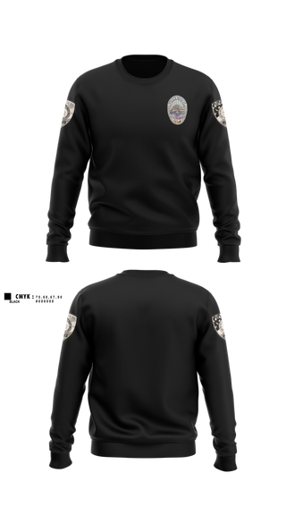 Crew Neck Sweatshirt, Ridgecrest Police Department, Police, Teamtime, Team time, sublimation, custom sports apparel, team uniforms, spirit wear, spiritwear, sports uniforms, custom shirts, team store, custom team store, fundraiser sports, apparel fundraiser