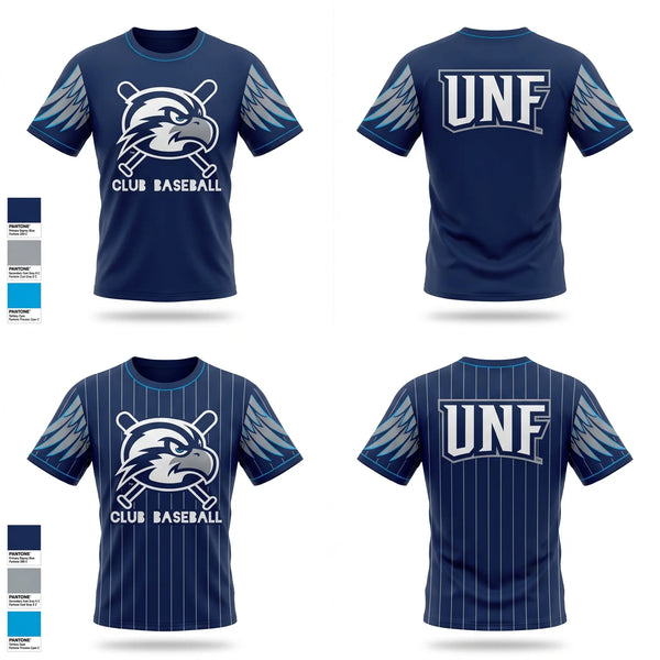 Short Sleeve Performance Shirt, UNF Club Baseball, Baseball, Teamtime, Team time, sublimation, custom sports apparel, team uniforms, spirit wear, spiritwear, sports uniforms, custom shirts, team store, custom team store, fundraiser sports, apparel fundraiser