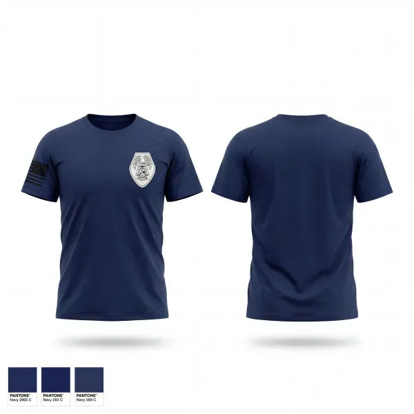 St Charles Police Traffic Unit 48766902 Old School Cotton Feel Shirt - 1