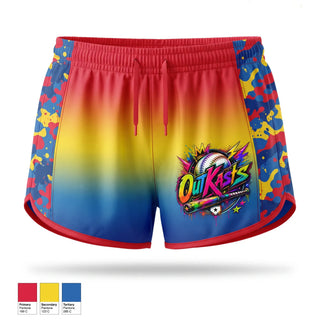 Womens Shorts, OutKasts, Baseball, Teamtime, Team time, sublimation, custom sports apparel, team uniforms, spirit wear, spiritwear, sports uniforms, custom shirts, team store, custom team store, fundraiser sports, apparel fundraiser
