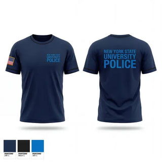 Old School Cotton Feel Shirt, New York State University Police, Police, Teamtime, Team time, sublimation, custom sports apparel, team uniforms, spirit wear, spiritwear, sports uniforms, custom shirts, team store, custom team store, fundraiser sports, apparel fundraiser