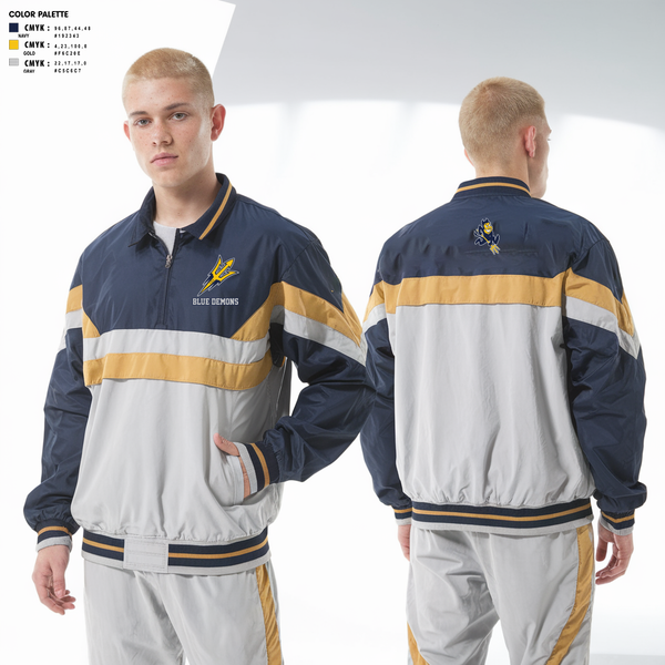 Windbreaker, Blue Demons, , Teamtime, Team time, sublimation, custom sports apparel, team uniforms, spirit wear, spiritwear, sports uniforms, custom shirts, team store, custom team store, fundraiser sports, apparel fundraiser