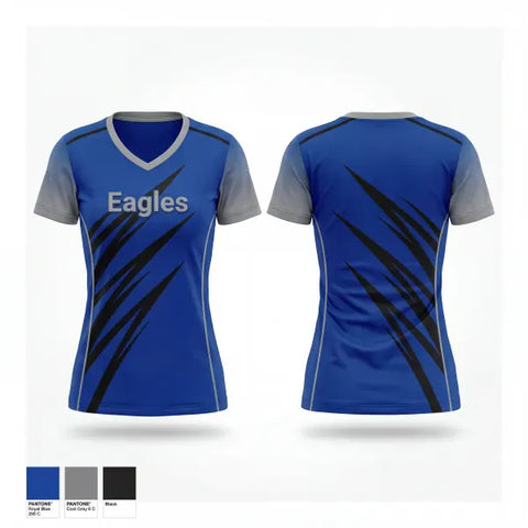 Womens Short Sleeve Vneck Shirt, Eagles, Men's Basketball, Teamtime, Team time, sublimation, custom sports apparel, team uniforms, spirit wear, spiritwear, sports uniforms, custom shirts, team store, custom team store, fundraiser sports, apparel fundraiser