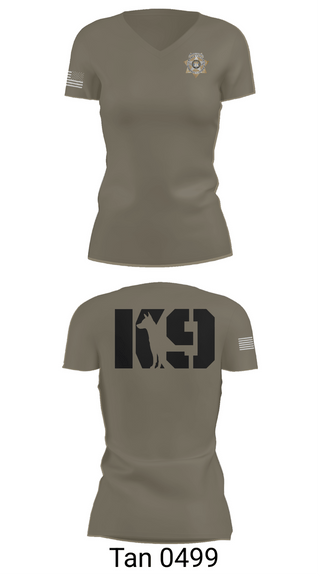 Womens Short Sleeve Vneck Shirt, Weber County Sheriff's Office, Police, Teamtime, Team time, sublimation, custom sports apparel, team uniforms, spirit wear, spiritwear, sports uniforms, custom shirts, team store, custom team store, fundraiser sports, apparel fundraiser