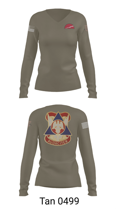 2 MCTD - 78th TD 31501975 Women's Long Sleeve V-neck Shirt - 77