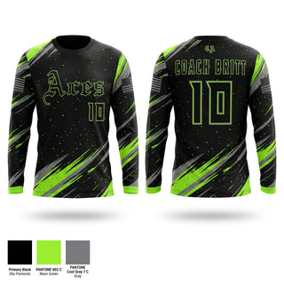 Long Sleeve Performance Shirt, Cosmo Aces, Baseball, Teamtime, Team time, sublimation, custom sports apparel, team uniforms, spirit wear, spiritwear, sports uniforms, custom shirts, team store, custom team store, fundraiser sports, apparel fundraiser