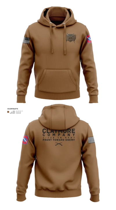 C CO 1-138 IN REGT 407460 Hoodie - 101