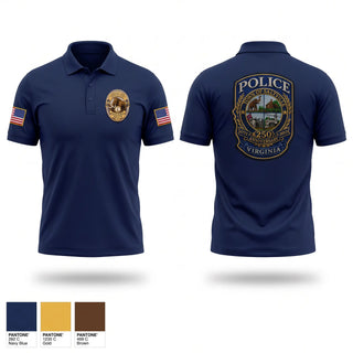 Short Sleeve Performance Polo, Saltville Police Department, Police, Teamtime, Team time, sublimation, custom sports apparel, team uniforms, spirit wear, spiritwear, sports uniforms, custom shirts, team store, custom team store, fundraiser sports, apparel fundraiser