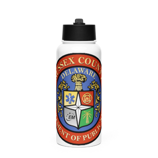 Sussex County Paramedics 80974460 Stainless Steel Water Bottle with a Straw Lid