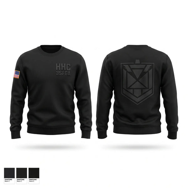 Crew Neck Sweatshirt, HHC 3SFG, Army, Teamtime, Team time, sublimation, custom sports apparel, team uniforms, spirit wear, spiritwear, sports uniforms, custom shirts, team store, custom team store, fundraiser sports, apparel fundraiser