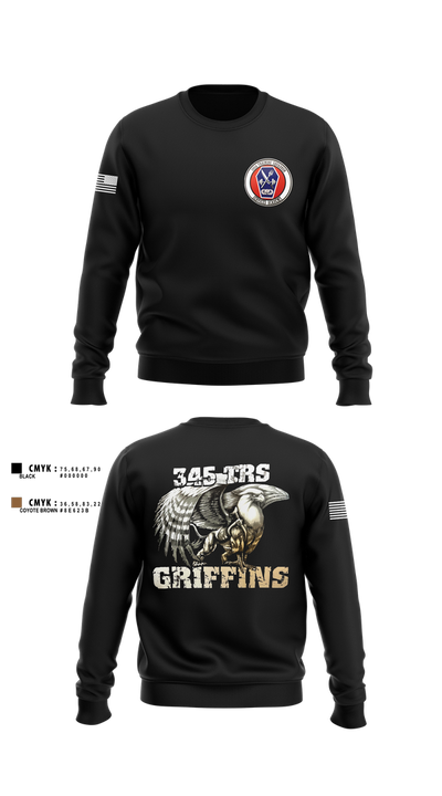 345th TRS 44562231 Crew Neck Sweatshirt - 1