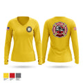 Tyler fire Women's Long Sleeve V-neck Shirt - 1