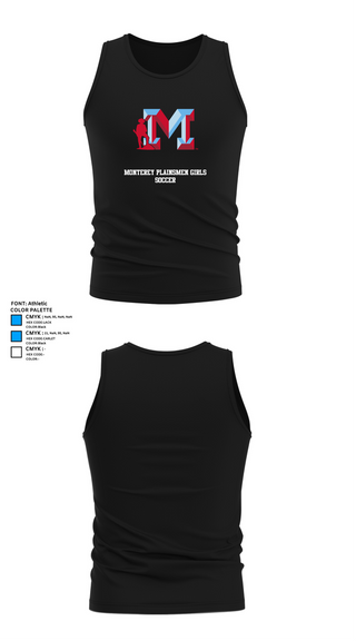Tank Top, Monterey Plainsmen Girls Soccer, Women's Soccer, Teamtime, Team time, sublimation, custom sports apparel, team uniforms, spirit wear, spiritwear, sports uniforms, custom shirts, team store, custom team store, fundraiser sports, apparel fundraiser