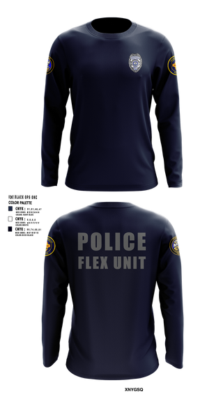 Long Sleeve Performance Shirt, Hendersonville FLEX Team, Police, Teamtime, Team time, sublimation, custom sports apparel, team uniforms, spirit wear, spiritwear, sports uniforms, custom shirts, team store, custom team store, fundraiser sports, apparel fundraiser