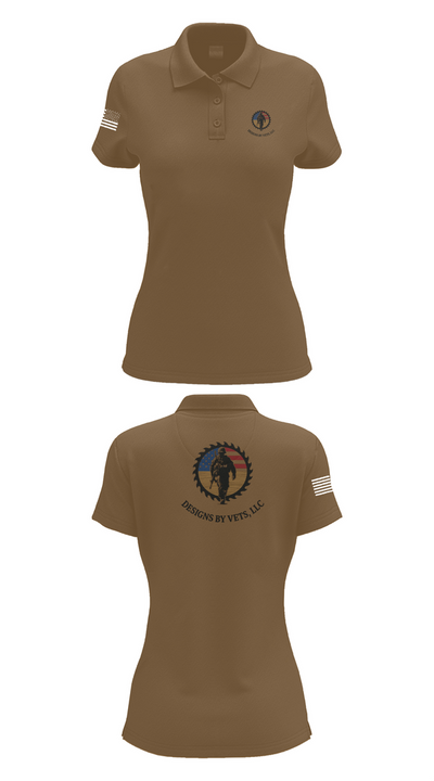 Designs By Vets 85600951 Women's Short Sleeve Performance Polo  - 15