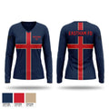 Eastham FD 66959468 Women's Long Sleeve V-neck Shirt - 1