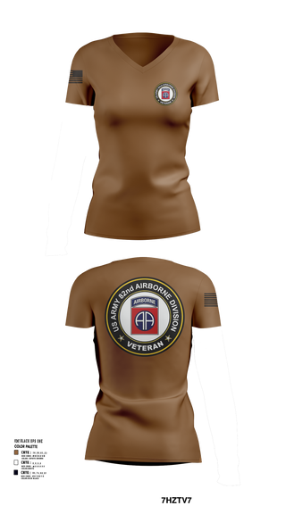 Womens Short Sleeve Vneck Shirt, 20th Airborne Engineer, , Teamtime, Team time, sublimation, custom sports apparel, team uniforms, spirit wear, spiritwear, sports uniforms, custom shirts, team store, custom team store, fundraiser sports, apparel fundraiser