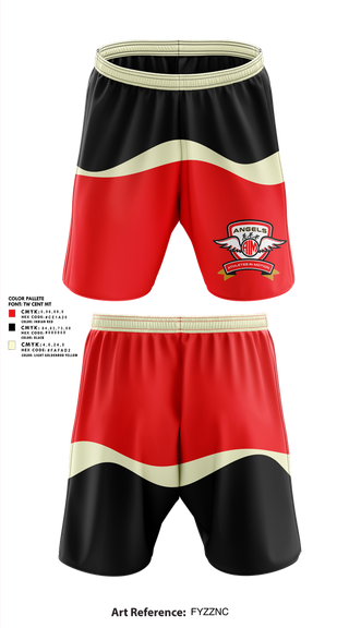 Athletic Shorts With Pockets, Angels the Center for Athletes in Motion, , Teamtime, Team time, sublimation, custom sports apparel, team uniforms, spirit wear, spiritwear, sports uniforms, custom shirts, team store, custom team store, fundraiser sports, apparel fundraiser