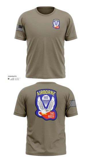 Short Sleeve Performance Shirt, 1st Battalion 503rd Infantry Regiment, , Teamtime, Team time, sublimation, custom sports apparel, team uniforms, spirit wear, spiritwear, sports uniforms, custom shirts, team store, custom team store, fundraiser sports, apparel fundraiser