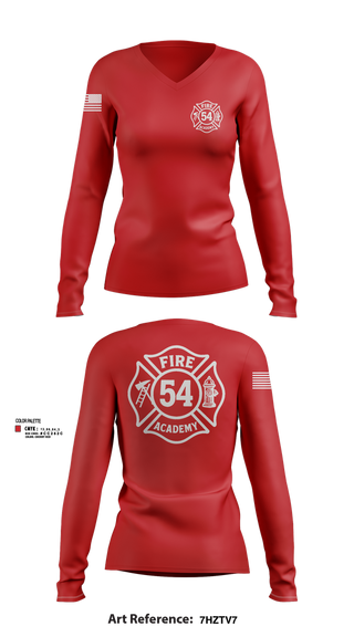 Womens Long Sleeve Vneck Shirt, Class #54, , Teamtime, Team time, sublimation, custom sports apparel, team uniforms, spirit wear, spiritwear, sports uniforms, custom shirts, team store, custom team store, fundraiser sports, apparel fundraiser